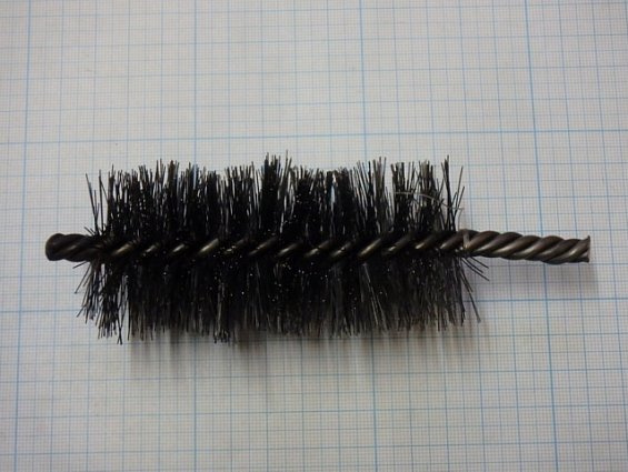 Щетка-ерш стальной Д45х95х145х3.0х0.3мм D45х95х145х3.0х0.3mm диаметр-Ф45мм длина ворса-95мм