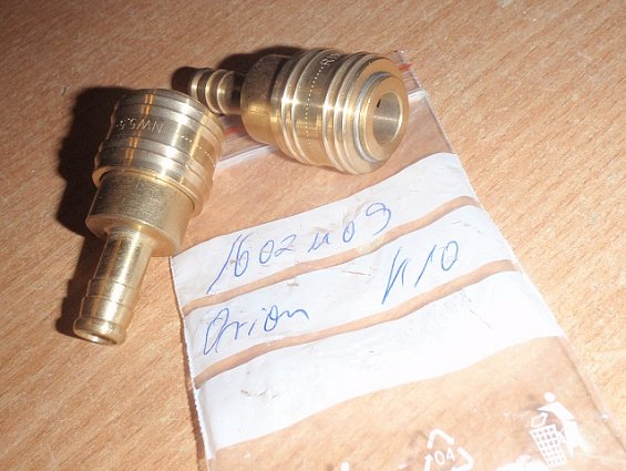 Пневморозетка RINO NW5.5 MAFA соединительная БРС 16021109 Brass Air-Quick Coupler К10