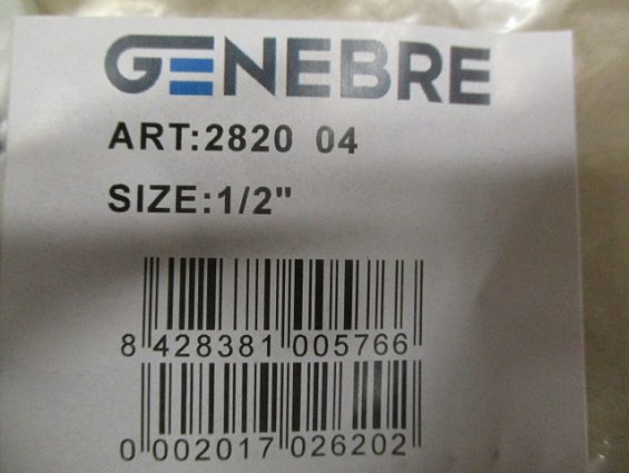 Ремкомплект genebre art:2820-04 size:1/2" dn15 kit-2025/26/27 крана шарового GENEBRE 2025-04 2026-04
