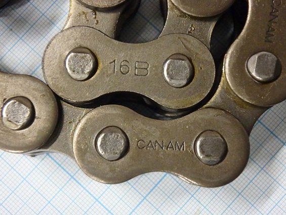 Цепь однорядная CAN-AM 16b-1X102 2.59m DIN8187 BS Roller Chain
