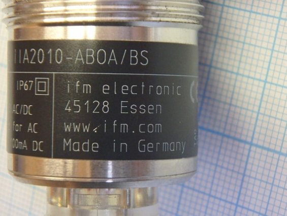 Датчик индуктивный ifm II0284 IIA2010-ABOA/BS inductive sensors ifm electronic gmbh Germany