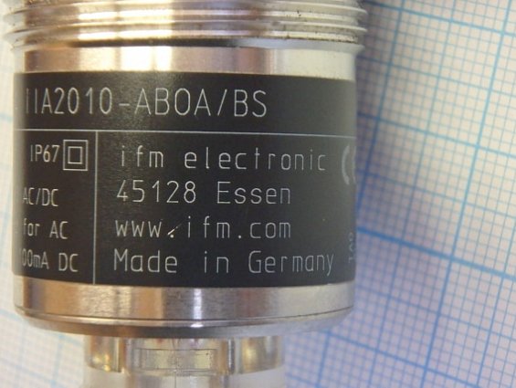 Датчик индуктивный ifm II0284 IIA2010-ABOA/BS inductive sensors ifm electronic gmbh Germany