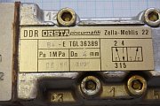 Пневмораспределитель DDR ORSTA pneumatik B4-E TGL36389 Pn=1MPa Dn=4mm FEM-5 220V 50Hz 100% ED 08.89г