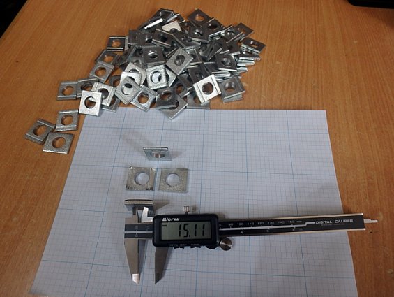 Шайба косая М14 оц zn din434 ГOCТ10906-78 b=30х26мм d=15.0мм S=4.7мм S1=3.7мм
