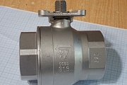 Кран шаровый шаровой GENEBRE 2015-09 DN50 G2" PN63 AISI316 Tmax=+180C ISO-фланец F05-F07 квадрат 14m
