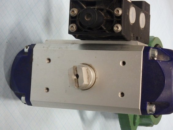 Затвор Saunders-Via Alfa Laval DN80 PN16 K30080BI-221EEOA + пневмопривод RP300605000A00 + пневморасп