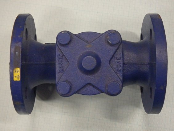 Клапан обратный чугунный фланцевый V287-050 DN50 PN16 EN-JL1040 серый чугун Тмакс=300гр.С