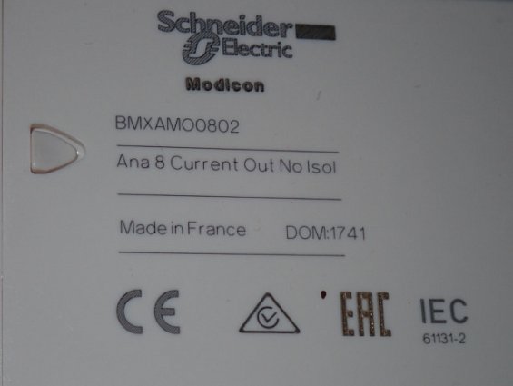 Модуль Schneider Electric BMXAMO0802 Made in France без оригинальной упаковки
