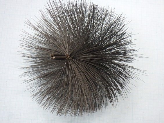 Щетка-ерш стальной Д200х100х165х4.0х0.30мм D200х100х165х4.0х0.30mm диаметр-Ф200мм