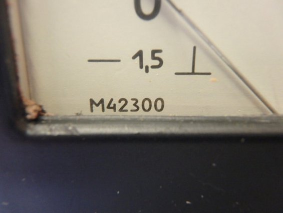 Миллиамперметр М42300 шкала 0-5mA Кл.т1.5 1986г.в СДЕЛАНО В СССР