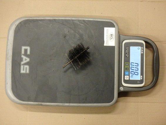 Щетка-ерш стальной Д76х80х130х3.0х0.4мм D76х80х130х3.0х0.4mm диаметр-Ф76мм длина ворса-80мм длина об