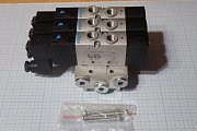Блок пневмораспределителей FESTO VUVS-L20-M52-AD-G18-F7 575249 24VDC=3шт+1шт VABM-B10-20S-G14-3 5764