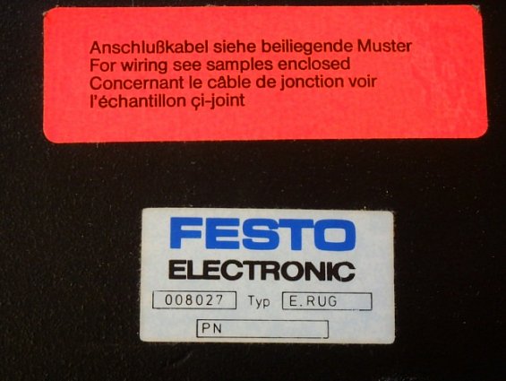 ИЗДЕЛИЕ FESTO ELECTRONIC 008027 Typ E.RUG