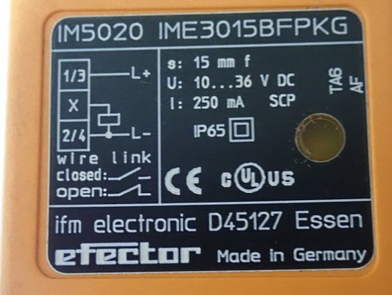 Индуктивный датчик ifm efector IM5020 IME3015BFPKG