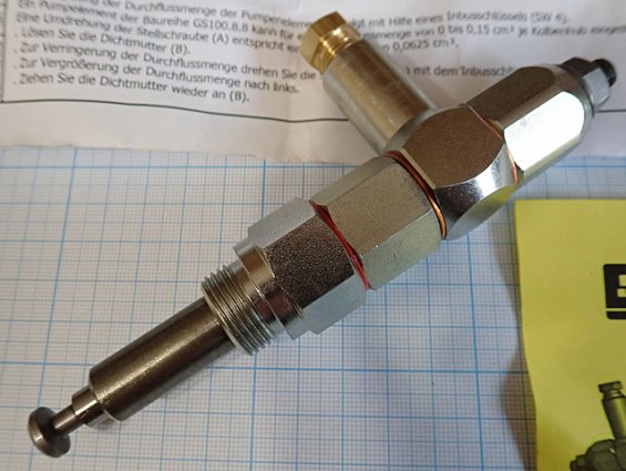 Насосный элемент SkF LUBRICATION GM.ELEM.PPE.D8.RAC.8 GS100.8.8 pumping element for gsjb g