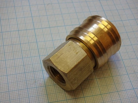 Пневморозетка RINO NW5.5 MAFA соединительная БРС 16021124 Brass Air-Quick Coupler FemaleThread 1/4"