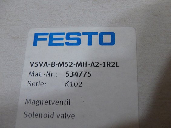 Распределитель Festo vsva-b-m52-mh-a2-1R2L 5/2 моностабильный 550l/min соединительная плита 18mm БУ