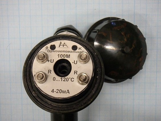 Термопреобразователь ТСМУ 002.1.42 d=10мм. L=100мм. Т=0...+120гр.С 4-20мА