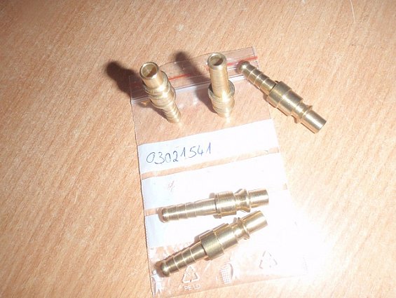 Пневмоштекер mafa соединительный БРС 03021541 48520 Brass-connector 6.3mms-1/4"-Type14