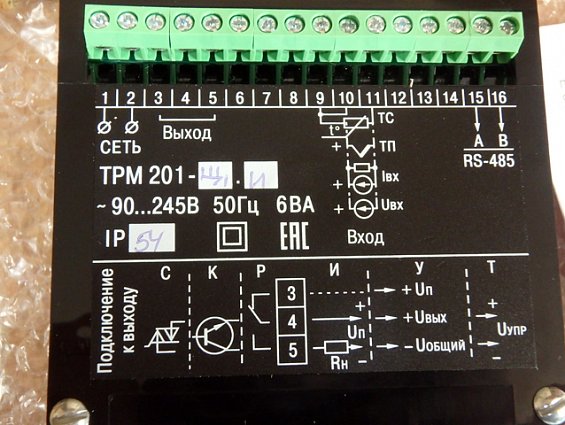 Измеритель-регулятор микропроцессорный ОВЕН ТРМ201-Щ1.И [М03] RS-485 класс точности 0.25