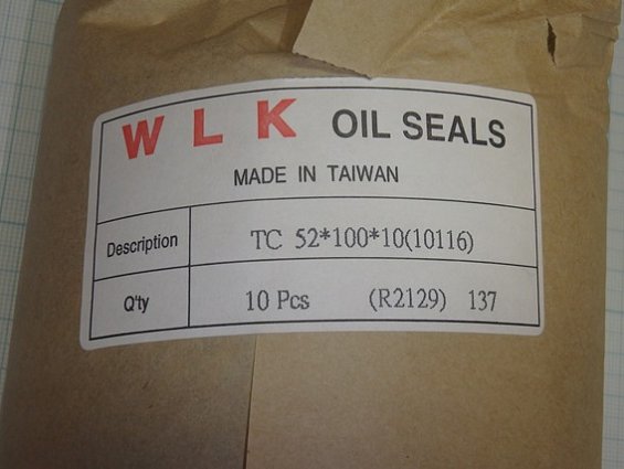 Манжета армированная TC 52х100х10 NBR WLK резиновая сальник ГОСТ8752-79