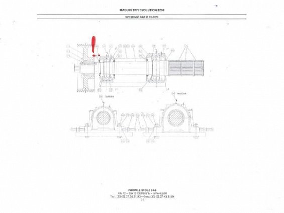 Кольцевое уплотнение EVOLUTION 50001789 Среднего вала Maguin V-образного сечения V-130A