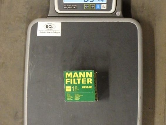 Фильтр масляный mann filter W811/80 двигателя автомобиля Kia Rio