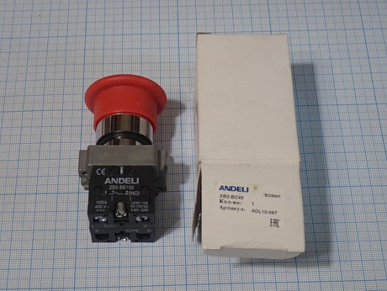 Кнопка ANDELI ZB2-BE102 XB2-BC45 ADL10-067