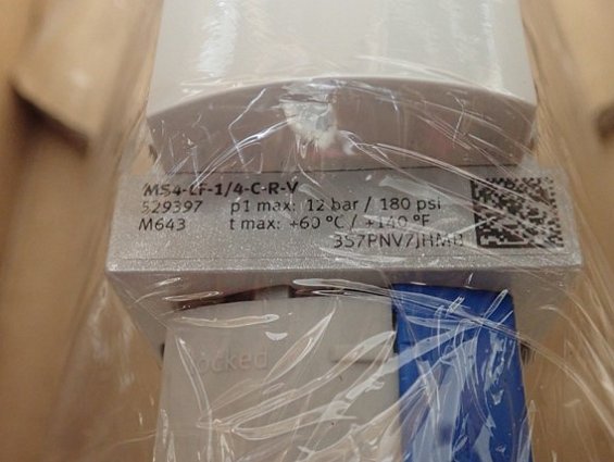 Фильтр FESTO MS4-LF-1/4-С-R-V 529397 M643 p1max:12bar/180psi tmax:+60C/+140F