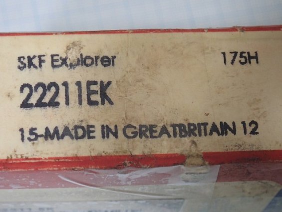 Подшипник SKF 22211EK 15-MADE IN GREATBRITAIN 12