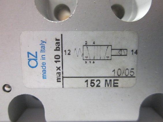 Клапан AZ PNEUMATICA 152me без катушки соленоида пневматический пневмораспределитель