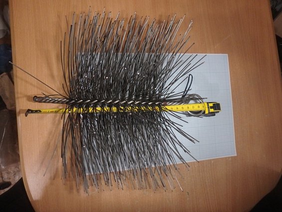 Щетка-ерш стальной Д270х160х300х4.0х1.0мм D270х160х300х4.0х1.0mm диаметр-Ф270мм