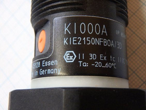 Датчик приближения емкостной IFM kI000A kie2150nfb0A/3D М30х1.5 расстояние срабатывания 15мм