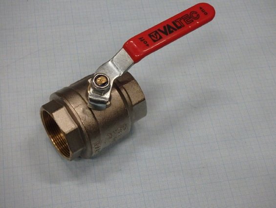 Кран шаровой латунный valtec vt.214.n.09 2" dn50 pn25