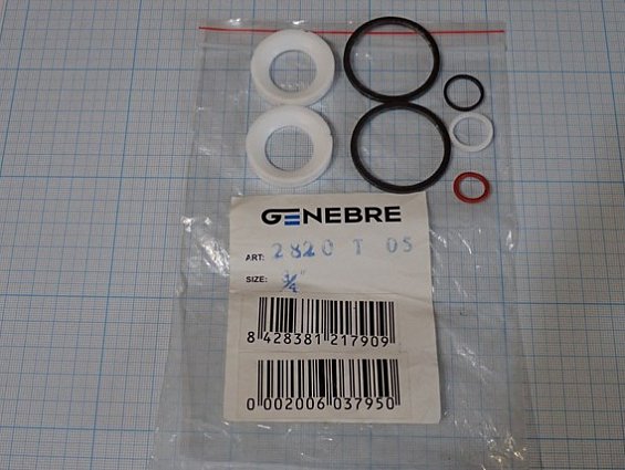 Ремкомплект genebre 2820t-05 DN20 3/4" шарового крана