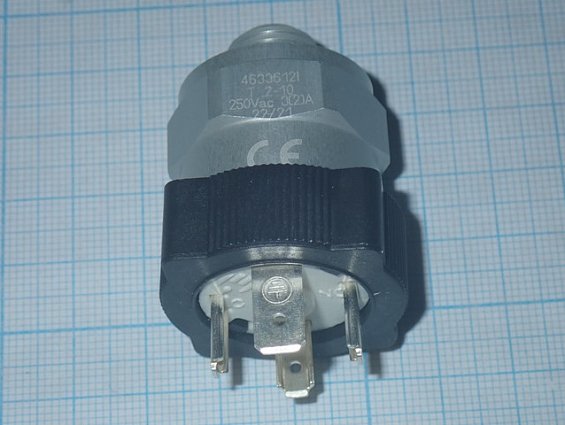 Реле давления EUROSWITCH 4633612i NC NO T2-10 250Vac 3(2)A G1/4 2-10bar регулируемое реле давления