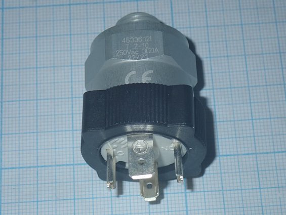 Реле давления EUROSWITCH 4633612i NC NO T2-10 250Vac 3(2)A G1/4 2-10bar регулируемое реле