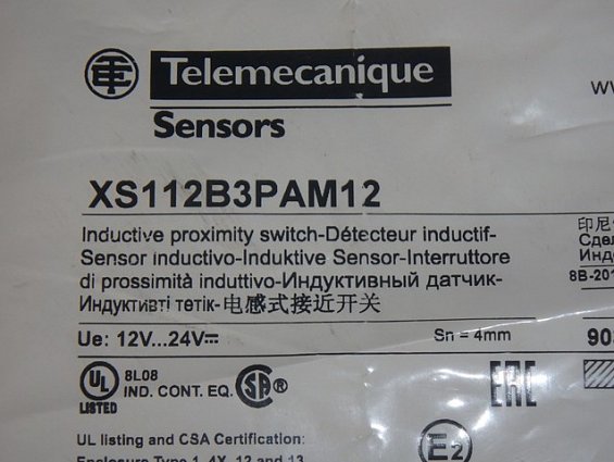 Датчик Senors Telemecanique xs112b3pam12 12V...24V индуктивный бесконтактный выключатель