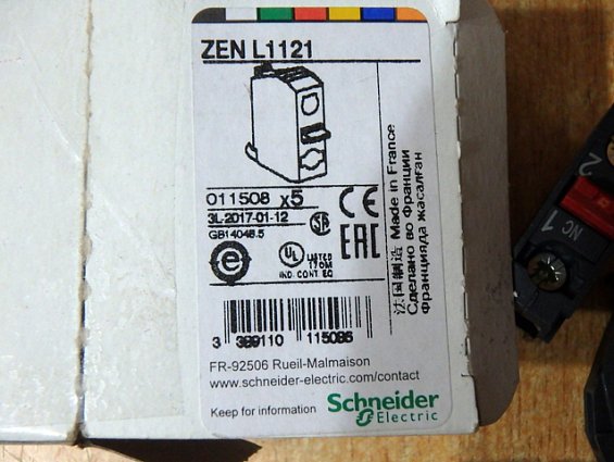 БЛОК-КОНТАКТ 1НЗ Schneider Electric ZENL1121 made in France сделано во Франции