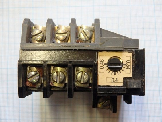 Реле тепловое токовое РТТ-111 УХЛ4 0,34-0,46А U=660 V 50(60) Hz ТУ 16-647.024-85