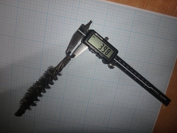 Щетка-ерш стальной Д25х75х120х4.0х0.30мм D25х75х120х4.0х0.30mm диаметр-Ф25мм длина ворса-75мм