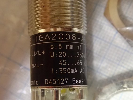 Датчик индуктивный ifm IG0233 IGA2008-ABOA/BS-201-A