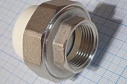 Муфта PRO AQUA PA20014 Ф25х3/4 PP-R полипропиленовая комбинированная разъемная с внутренней резьбой