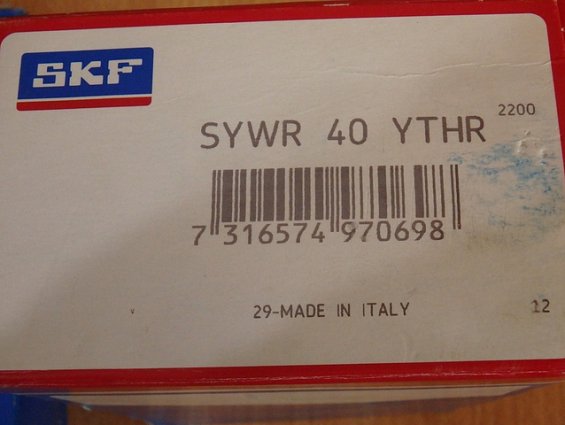 Подшипниковый узел SkF SYWR40YthR SYWR-40-YthR корпус из нержавеющей стали 29-made in ITALY