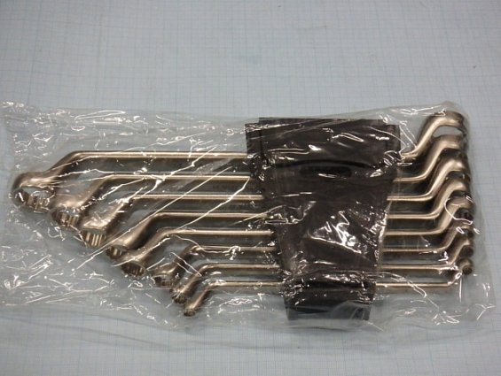 Набор ключей ДЕЛО ТЕХНИКИ накидных комбинированных 512580 8шт в пластиковом холдере