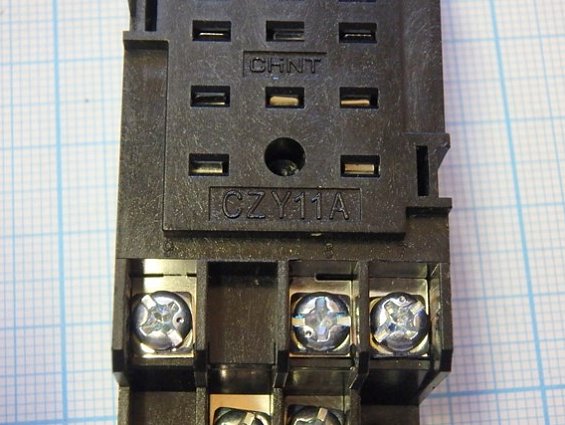 Колодка розетка CZY11A для реле JZX-22F(D) ЗПК CHNT