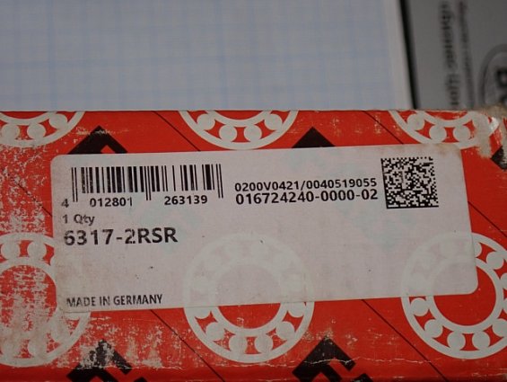 Подшипник FAG 6317-2RSR MADE IN GERMANY