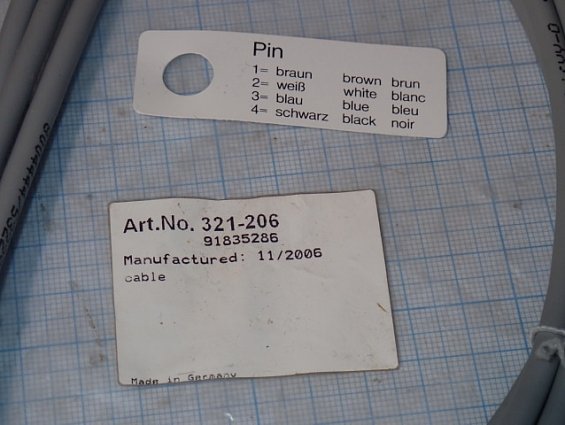 Кабель cable ESCHA Art.No. 321-206 91835286 LifYY-0 4х0,34 Made in Germany