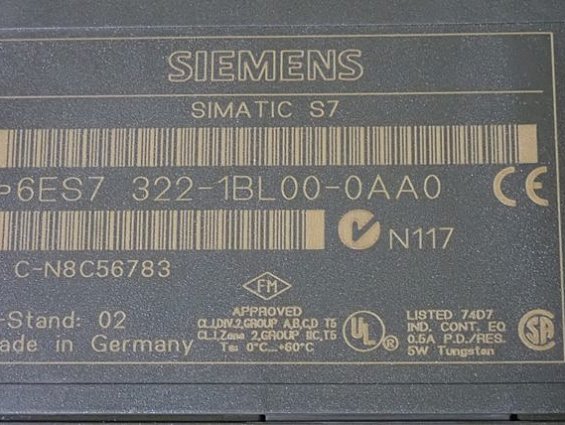 Модуль Siemens 6es7 322-1bL00-0aa0 бывший в употреблении исправен гарантия качества