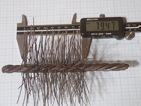 Щетка-ерш стальной Д100х80х160х4.0х0.8мм D100х80х160х4.0х0.8mm диаметр-Ф100мм длина ворса-80мм длина